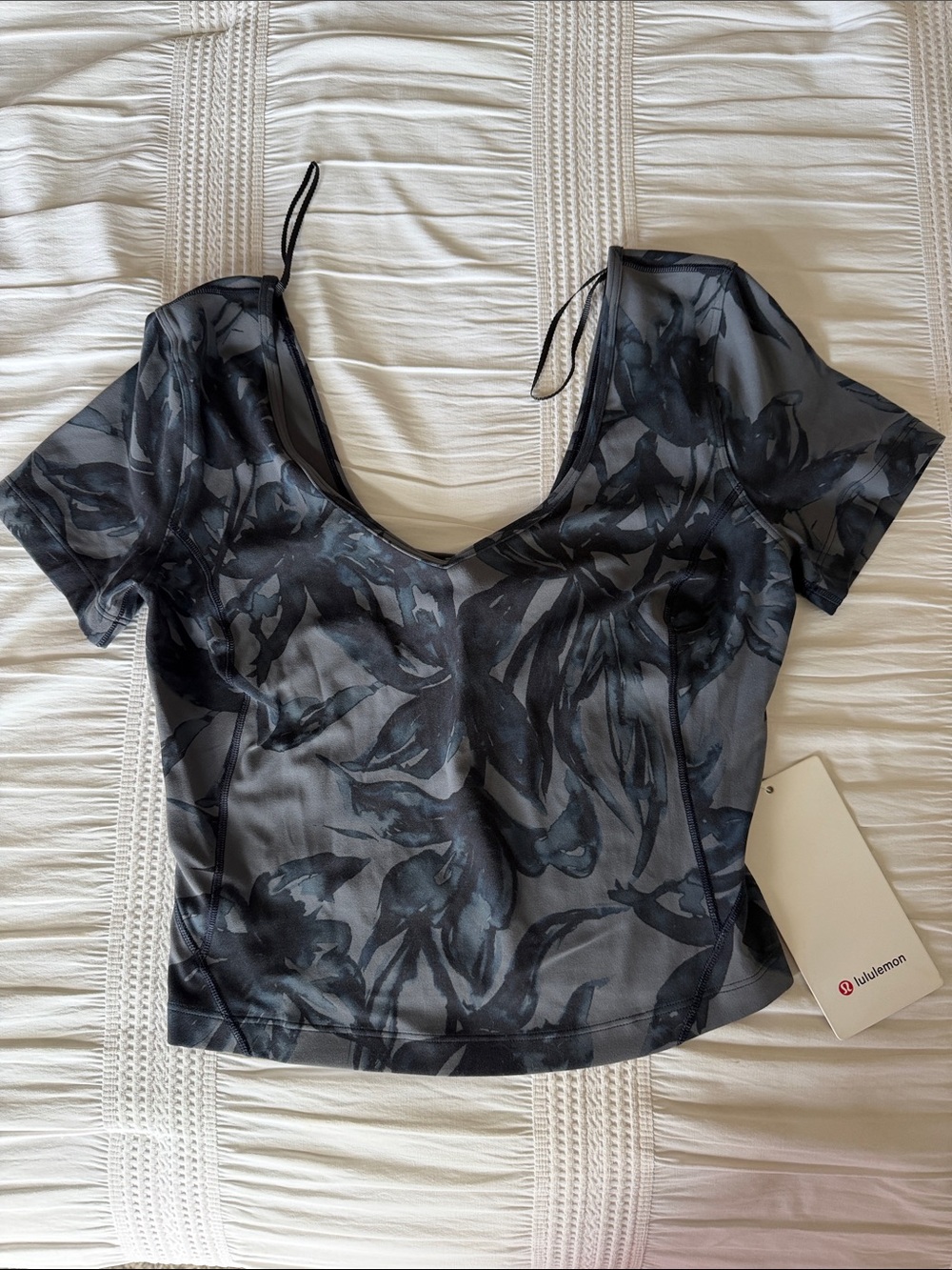 lululemon athletica Black Floral-Print Align Tee